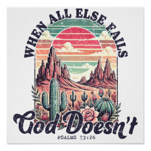 Westerse Bijbelvers uit het Christendom Perfect Poster