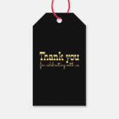 Westerse bloem cowboylaars rustieke country bruilo cadeaulabel (Achterkant)