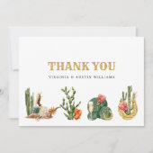Westerse Boho Bedankkaart (Voorkant)