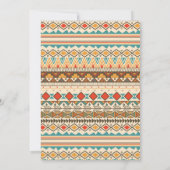 Westerse Boho Bruiloft Kaart (Achterkant)