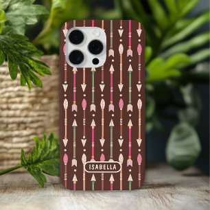 Westerse Boho Pijlen Woestijn Cowgirl Persoonlijk iPhone 15 Pro Max Hoesje