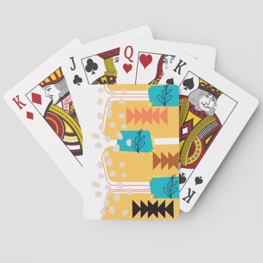 Westerse Boho Pokerkaarten (Achterkant)