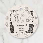 Westerse Bruidsfeest Dank Je Bedankjes Labels (Voorkant)