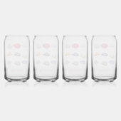 Westerse Bruiloftsfeest Favor Drinkware Set Blikvorm Glas (Achterkant)