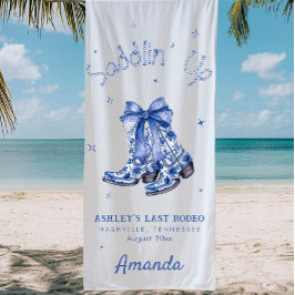 Westerse Chinoiserie Zadel Je Bachelorette Feestje Strandlaken