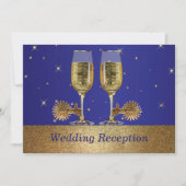 Westerse Cowboy Cowgirl Trouw Uitnodiging Ontvangs (Voorkant)