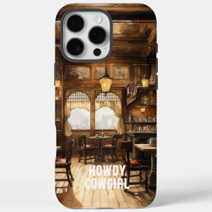 Westerse Cowboy Cowgirl Wilde Westen Stad iPhone 16 Pro Max Hoesje