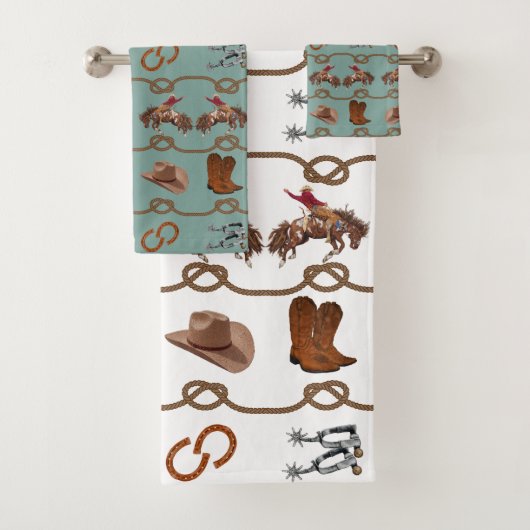 Westerse Cowboy Essentials Bad Handdoek (Insitu)