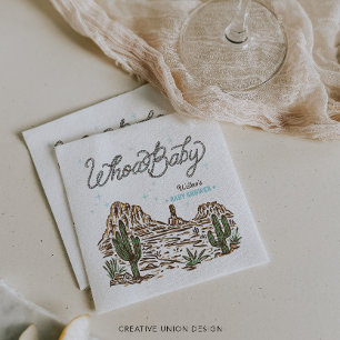 Westerse Cowboy Jongens Baby Borrel Servet