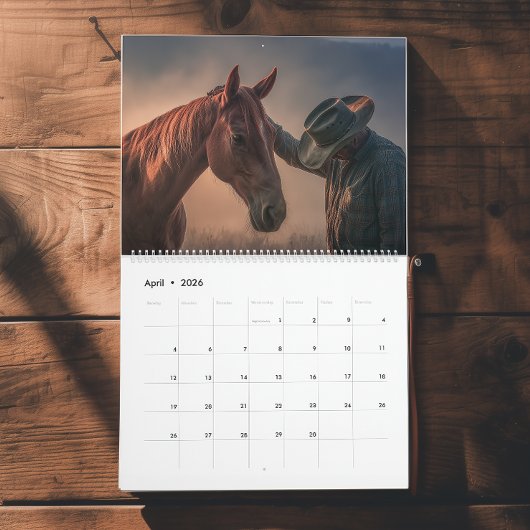 Westerse Cowboy Kalender
