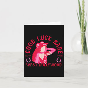 Westerse Cowgirl Veel Succes Babe Dansende Disco H Kaart
