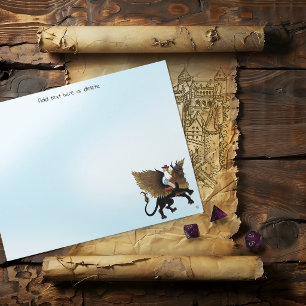 Westerse Cowgirl Vleugelleeuw Griffioen Fantasie R Notitieblok
