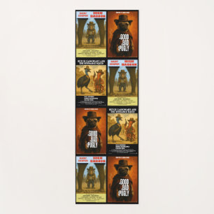 Westerse filmposterparodie yogamat