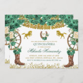 Westerse Groene Jager Charra Mis Quince Landschap Kaart (Voorkant / Achterkant)