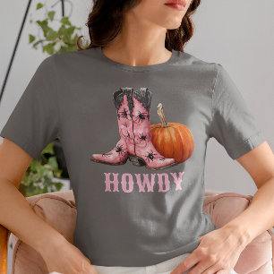 Westerse Halloween Cowboylaarzen Howdy Tri-Blend Shirt