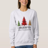 Westerse Kerstbomen met Buffalogeruitdessin Trui (Voorkant)