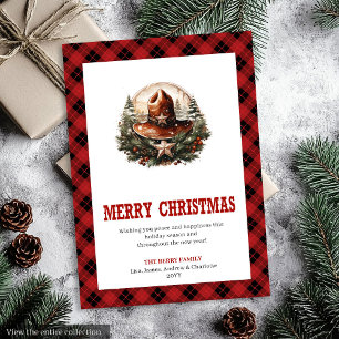 Westerse kerstkaart met sheriff badge kunst