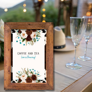 Westerse Koffie en Thee Liefde is aan het Bruisen Kaart