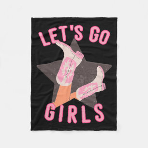 Westerse Lets Go Girls Bruids Bruidsmeisje Feest Fleece Deken