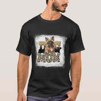 Westerse Luipaard Duitse Herder Moeder Moederdag T-shirt