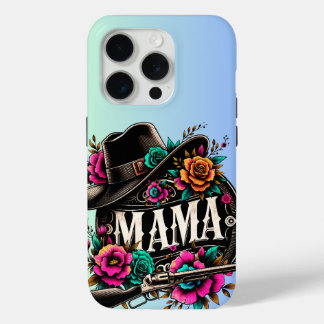 Westerse "Mama" Cowgirl Hoed & Laarzen Moeder's Da iPhone 15 Pro Case