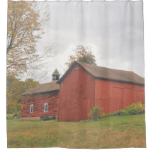 Westerse Massa Big Red Barn in Herfst Douchemengkr