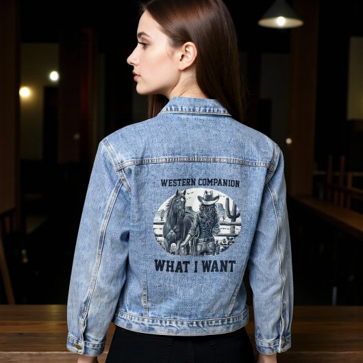 Westerse metgezel denim jacket