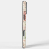 Westerse mint roze bloem quilt patronen Case-Mate iPhone case (Achterkant / Rechts)