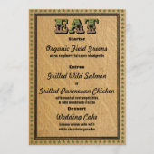 Westerse Ontvangstfeest Dinner Menu (Voorkant)