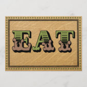 Westerse OntvangstpartyDiner Menu (Achterkant)