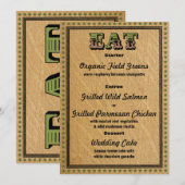 Westerse OntvangstpartyDiner Menu (Voorkant / Achterkant)