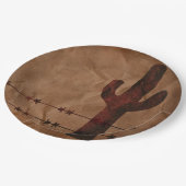 Westerse  papieren bordje (Gekanteld)