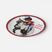 Westerse Party Lammeren Omverwerpen Papieren Borde Papieren Bordje (Gekanteld)