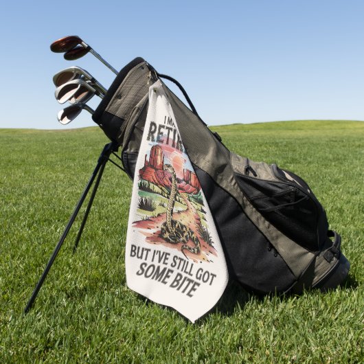 Westerse pensioenhumor Rattlesnakebeet Golfhanddoek (Groen)