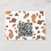 Westerse - QR-code bruiloftsregister Informatiekaartje (Achterkant)