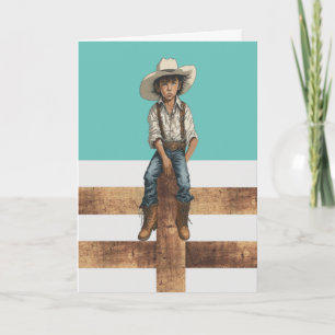 Westerse Rancher Cowboy Illustratie – Landelijke S Kaart