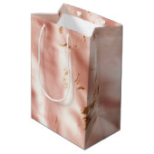 Westerse Roze Nep Koeienhuid Bruidsdouche Medium Cadeauzakje (Achterkant Gekanteld)