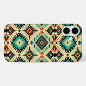 Westerse tegelpatrooneliefhebbers Case-Mate iPhone case (Achterkant (horizontaal))
