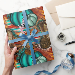 Westerse Thanksgiving Cadeaupapier