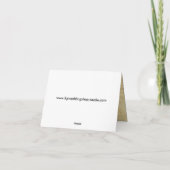 Westerse Thema Trouw Dankkaart Bedankkaart (Achterkant)