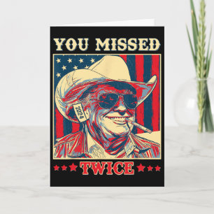 Westerse Trump Cowboy Die Je Tweemaal Gemist Hebt Kaart