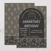 Westerse uitnodiging voor verjaardag (Voorkant / Achterkant)