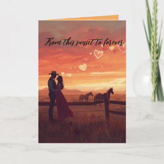 Westerse Valentijnskaart Feestdagen Kaart