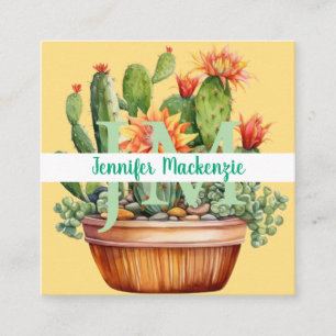 Westerse vetplanten Cactussen Cactus Vierkante Visitekaartje