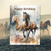 Westerse Wilde Paard Ansichtkaart Briefkaart