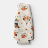 Westerse Woestijn Cactus Cowboyhoed Gepersonalisee Flesjeskoeler (Voorkant)