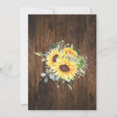 Westerse zonnebloemen We doen nog steeds Trouwdag Kaart (Achterkant)
