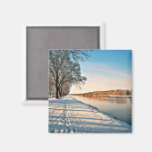 Westfalen Duitsland Winterlandschap Magneet (Voorkant / Achterkant)