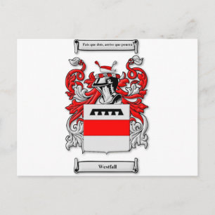 Westfall Coat of Arms Briefkaart