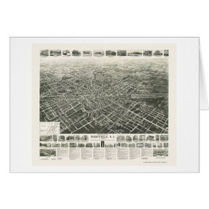 Westfield, carte panoramique de NJ - 1929